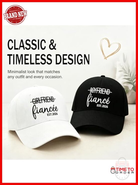 Embroidered Baseball Cap - High Quality Cotton Adjustable Wedding Engagement main image 5
